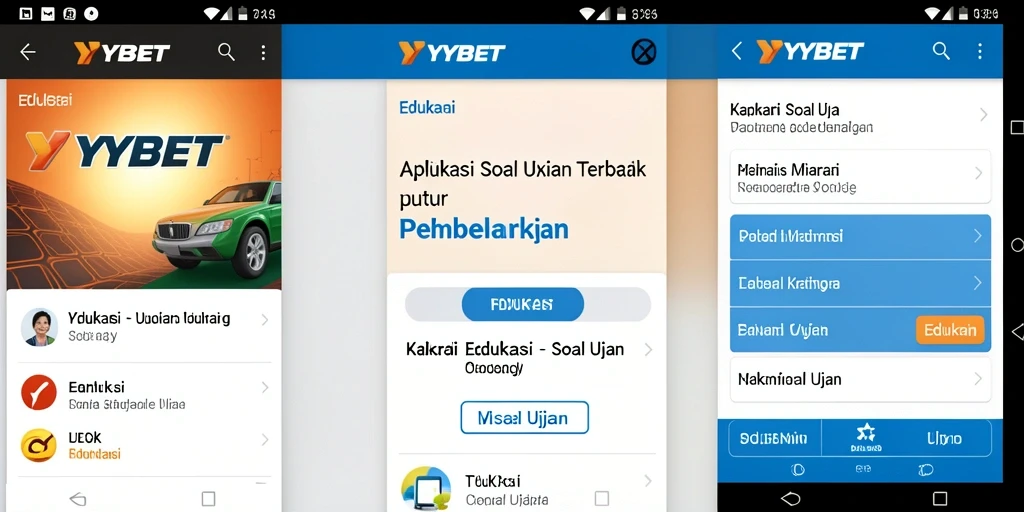 Antarmuka aplikasi YYBET yang menarik dan informatif.