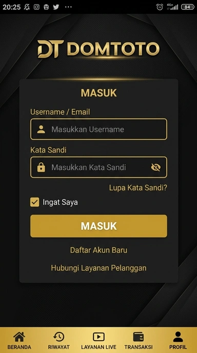 Masuk ke Akun Domtoto dengan Mudah